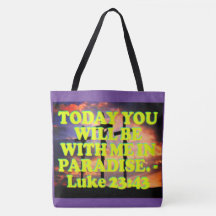 Bibelverse från den Luke 23:43.