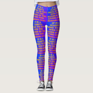 Bibelverse från hebré10:31. leggings