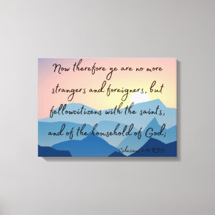 Bibelverse KJV Pic Wall Art 2:19 Canvastryck