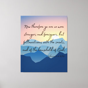 Bibelverse KJV Pic Wall Art 2:19 Canvastryck