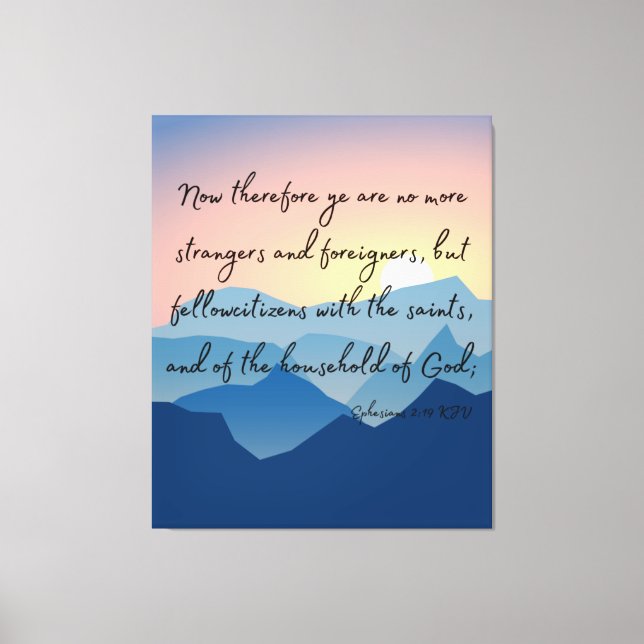 Bibelverse KJV Pic Wall Art 2:19 Canvastryck (Framsida)