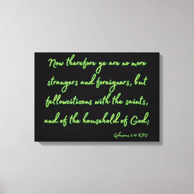 Bibelverse KJV Wall Art 2:19 Canvastryck (Framsida)