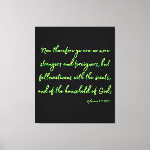 Bibelverse KJV Wall Art 2:19 Canvastryck