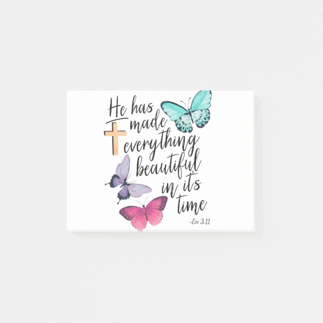 Bibelverse Kor Ecclesiastes Ecc-skript Post-it Block (Framsida)