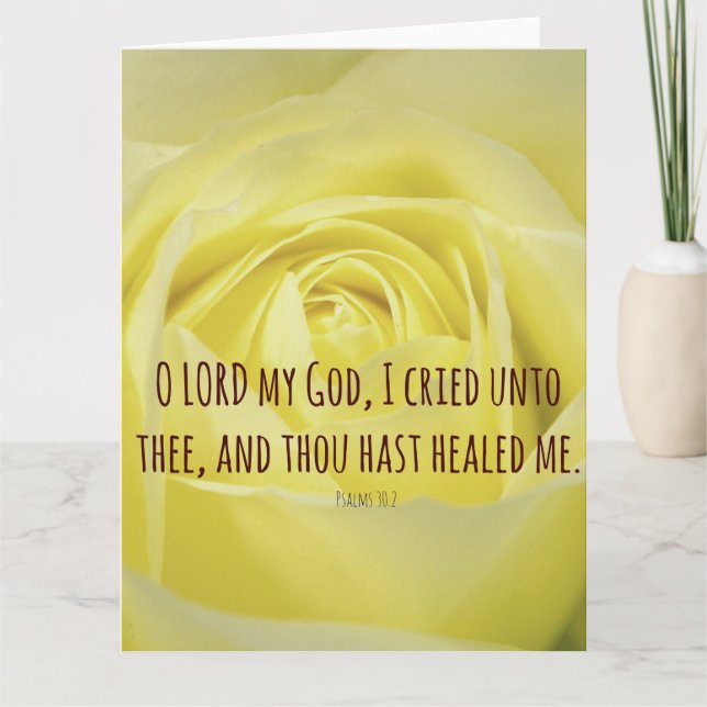 BibelVerse om att läka Kort (Framsida)