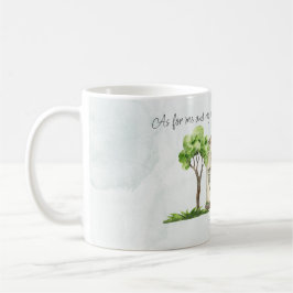 Bibelverse som för mig och min kammares vattenfärg kaffemugg