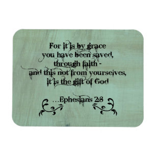 BibelVerseEphesians 2:8 Magnet