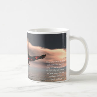 BibelVerseIsaiah 40:28 - 31 med örnen Kaffemugg