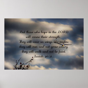 BibelVerseIsaiah 40:31 Poster
