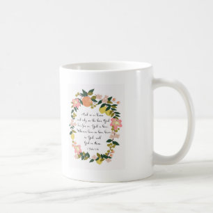 BibelVersekonst - 1 John 4:16 Kaffemugg
