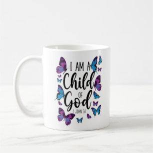 Bibelversen jag är Guds barn 1 John 3:1 Kaffemugg