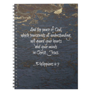 BibelVersePhillippians 4:7 Anteckningsbok