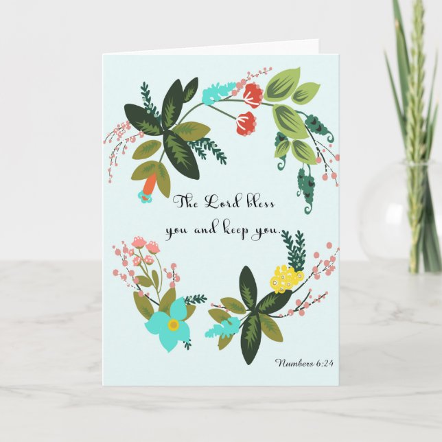 Bibelverser Art. - Nummer 6:24 Helgkort (Framsida)