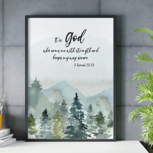Bibelverterad bergskript poster