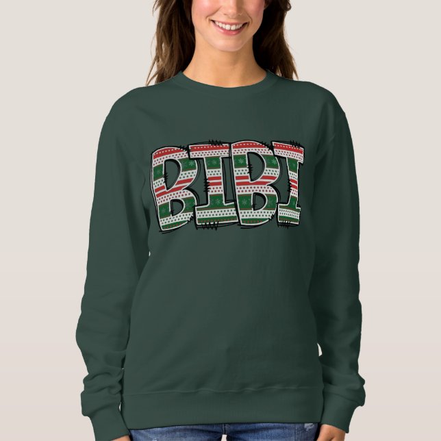Bibi Christmas Sweatshirt  T Shirt (Framsida)