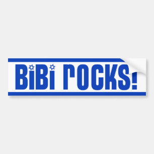 BiBi Rocks - Pro Israel Bildekal