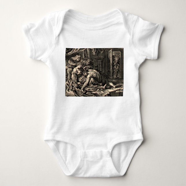 Bibical Samson och Delilah T Shirt (Framsida)