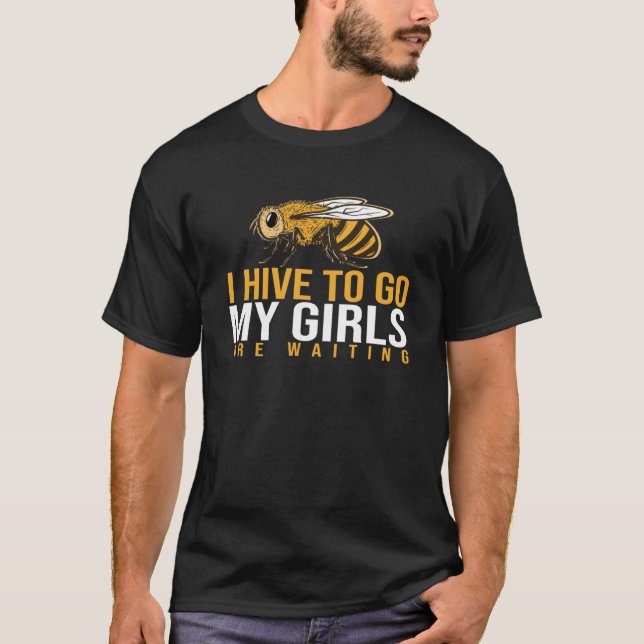 Bibiodlingsbin, viskare för biodling t shirt (Framsida)