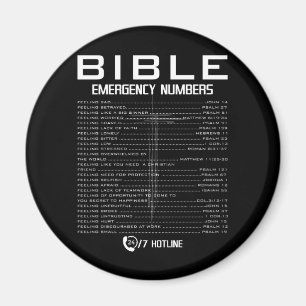 Bible Akut Hotline Numbers - Coola Christian Magnet
