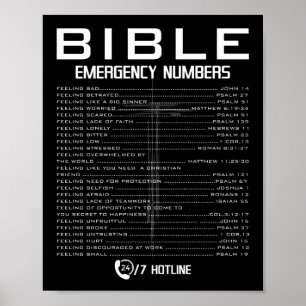 Bible Akut Hotline Numbers - Coola Christian Poster