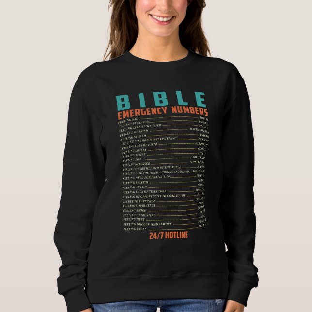 Bible Akut Hotline Numbers Funny Bible Verse T Shirt (Framsida)