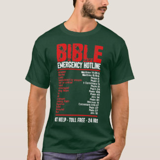 Bible Akut Numbers Funny Hotline Verses Chris T Shirt