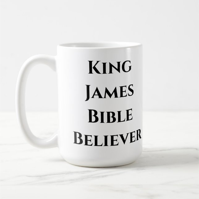 Bible Believer Psalms Scripture Verse Kaffemugg (Vänster)