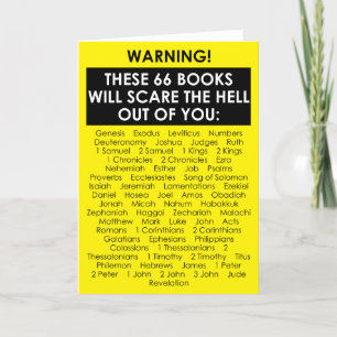 Bible Bok List Skrämmer helvetets underliga kristn Tack Kort
