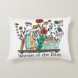 Bible, church, Jesus, Flowers, Floral, God Prydnadskudde