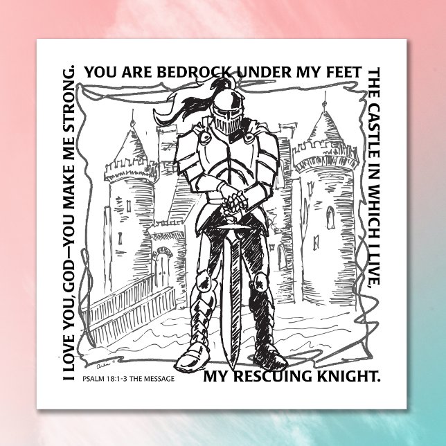 BIBLE CINDERELLA BEDROCK, CASTLE, RESCUING KNIGHT POSTER (Skapare uppladdad)