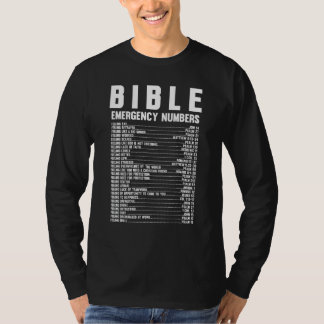 Bible Emergency Hotline Numbers  Bible Verse T Shirt