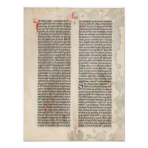 Bible Gutenberg s. 2 Poster