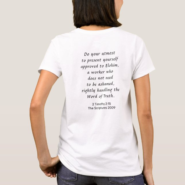 BIBLE LITERACY MATTERS- V2 Women's Jersey T-Shirt (Baksida)