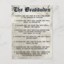 Bible Matthew 5 Beatitudes Sermon på berget