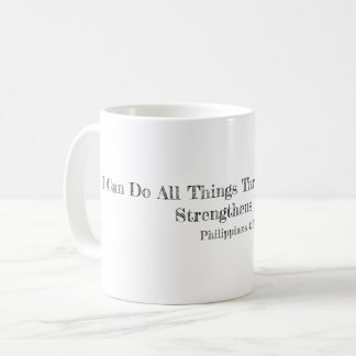 Bible ord för styrka kaffemugg