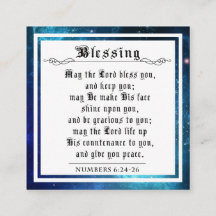 BIble Pribright Blating Numbers Blue Space Galaxy