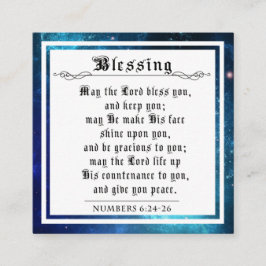 BIble Pribright Blating Numbers Blue Space Galaxy