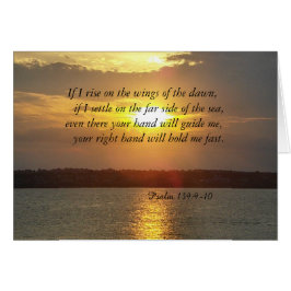 Bible Psalm 139:9-10-köpekort Hälsningskort