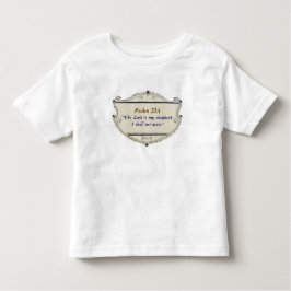 Bible Psalm 23:1 Shield Toddler's Tee Shirt