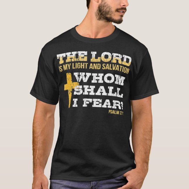 Bible Psalm 271 Religious Items Patriotic Christia T Shirt (Framsida)
