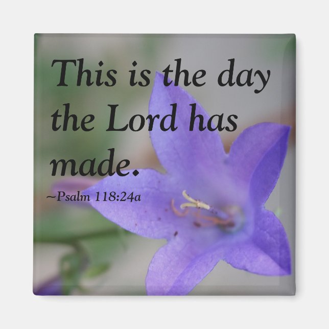 Bible Psalm Flower Magnet (Framsidan)