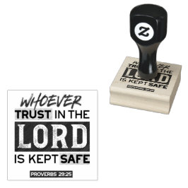 Bible Quote Art - Proverbs 29:25 Trust in God Stämpel