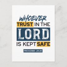 Bible Quote Art - Proverbs 29:25 Trust in God