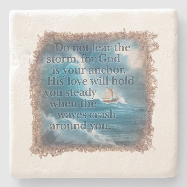 BIBLE QUOTE - Coaster Stenunderlägg (Framsidan)