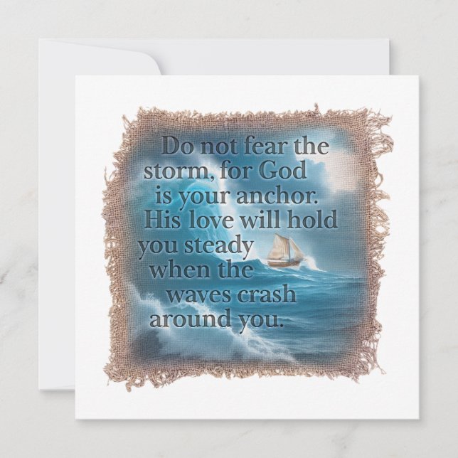 BIBLE QUOTE - Personalized Notecard Anteckningskort (Framsida)
