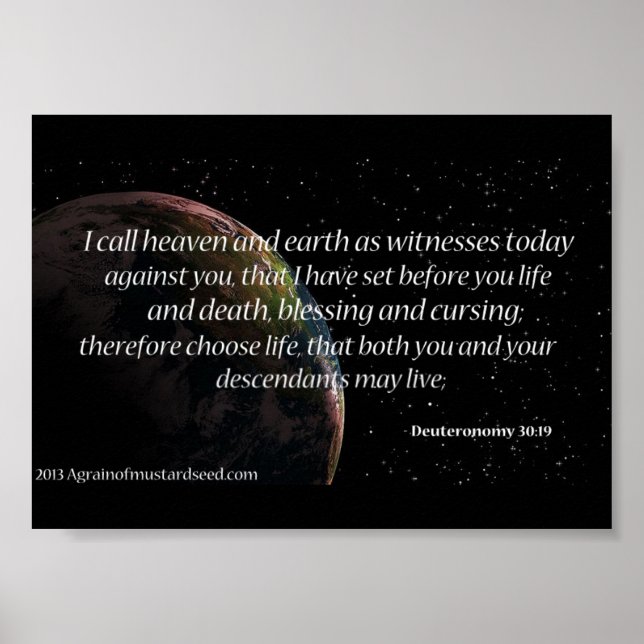 Bible Scripture-böner Poster (Framsidan)