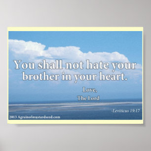 Bible Scripture-böner Poster