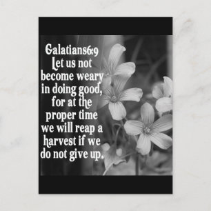 BIBLE SCRIPTURE GALATIANS 6:9 VYKORT