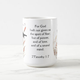 Bible Scripture Gud har gett Blackbird Kaffemugg