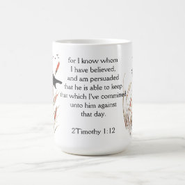 Bible Scripture Gud jag känner Blackbird Kaffemugg